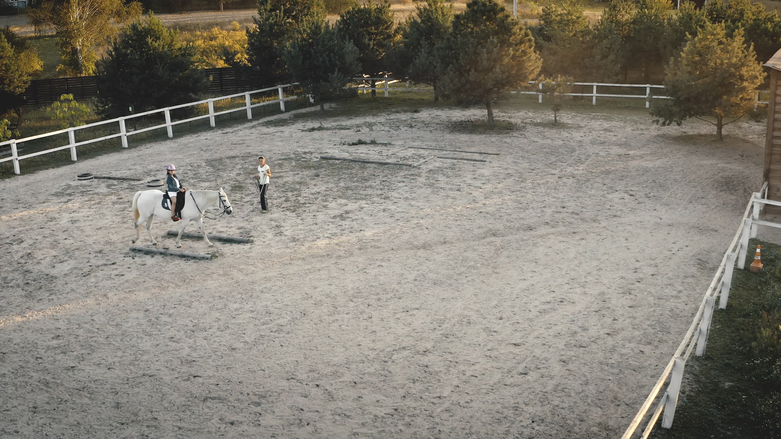 Longwood GGT arena with showjump course at BluSalt Farm